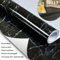 Decorating Items For Kitchen Wall Modern Marble Self-adhesive Wallpaper Kitchen Cabinet Door Desktop Furniture Refurbished Stickers Vinyl Waterproof Contact Paper Furniture Decoration Kitchen Tools And Accessories - 1Roll - Black/White. 