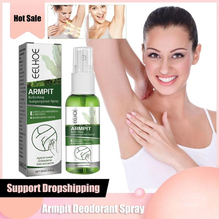 Natural Antiperspirant Deodorants Spray Lasting Fragrance Mild Smooth Underarm Body Odor Eliminator Armpit Spray for Smell Good
