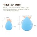 3 Pcs 360°Flawless Beauty Sponge Blender Set for Foundation, cream,powder or  Liquid Application -Latex Free & Special VE Material Flawless Egg Shaped Water Drop Makeup Blender Cosmetic Sponge Puff. 