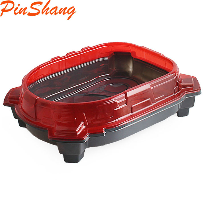 【Nice Day Toy Findings Store】Red Beyblade Stadium Arena Battle Station with Blister Hood