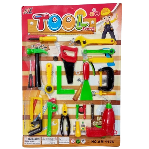 19pcs%20Plastic%20Tools%20Toy%20Set%20For%20Kids%20Pretend%20Playset%20Early%20Education%20-%20Image%202