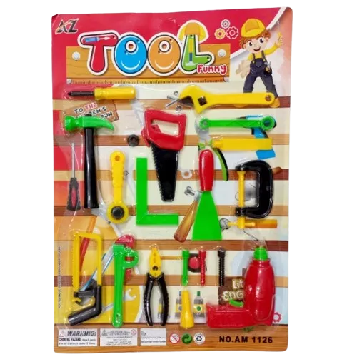 19pcs%20Plastic%20Tools%20Toy%20Set%20For%20Kids%20Pretend%20Playset%20Early%20Education%20-%20Image%202