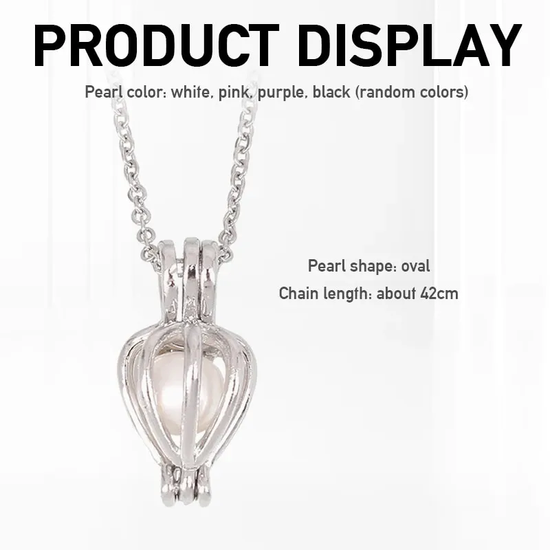 Fashion Popular Natural Oyster Wish Pearl Pendant Necklace Charm