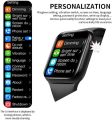 HW22 Plus Smart Watch Series 6 / 1.75 Inch Touch Screen 44mm With Silicone Band / Bluetooth Call / Rotating Crown and Full Screen / Wireless Charging / Health Monitor / Fitness Tracker (Black). 