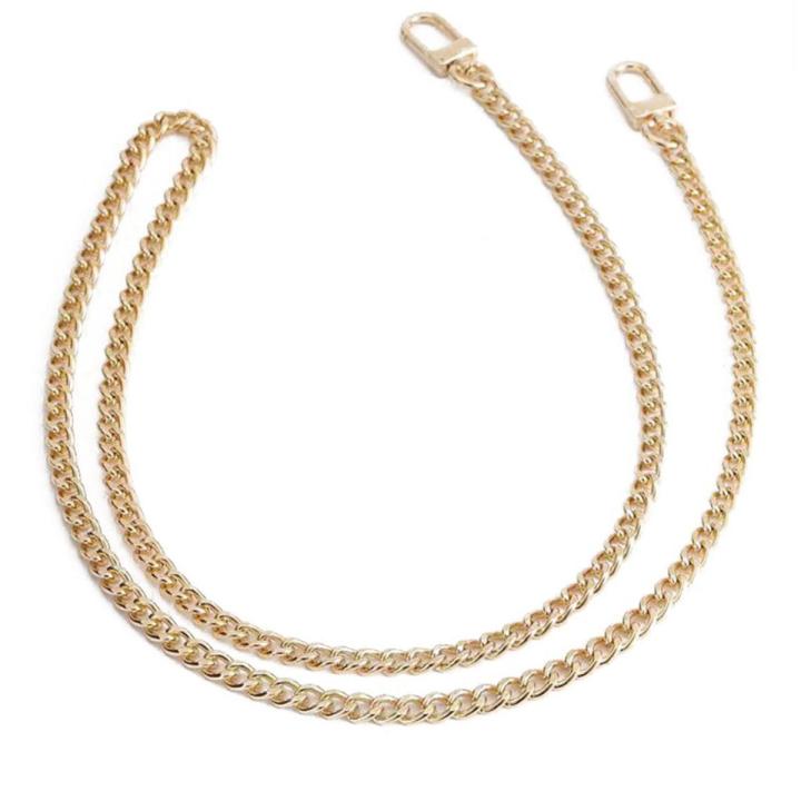 seng 60cm/120cm Handbag Metal Chains Shoulder Bag Strap DIY Purse Chain Detachable Replacement Purse Chain Strap for Crossbody Accessories
