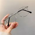 Vintage New Oval Metal Frame Glasses Women Fashion Optical Myopia Blocking Eyewear Popular Reading Anti-blue Light Eyeglasses. 