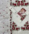 Summer Collection 2025  Brand: Charizma FABRIC: LAWN 90/70  Front full embroidered Daman patch embroidered Sleeves full embroidered Plain back Dyed trouser Bamber Embroidered duppata. 