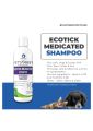 Ecotick,Tick and flea Shampoo for external parasites of cat and dog-100ml. 