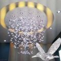 [Featured] Transparent Crystal Acrylic Bird Hummingbird Ceiling Wall Hanging Ornaments / Wedding Party Stage Background Flying Bird Decor. 