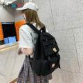 Backpack Women Solid Color Women Shoulder Bag Black School Bag for Teenager Girl Children Supplies Women Travel Bagpack 2022. 
