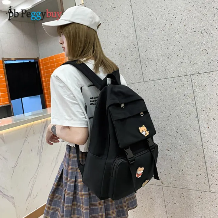 Backpack%20Women%20Solid%20Color%20Women%20Shoulder%20Bag%20Black%20School%20Bag%20for%20Teenager%20Girl%20Children%20Supplies%20Women%20Travel%20Bagpack%202022%20-%20Image%204