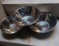 Large 3 Pcs Tasra Pyali Steel Katori Deep Bowls 8 inches 250ml. 