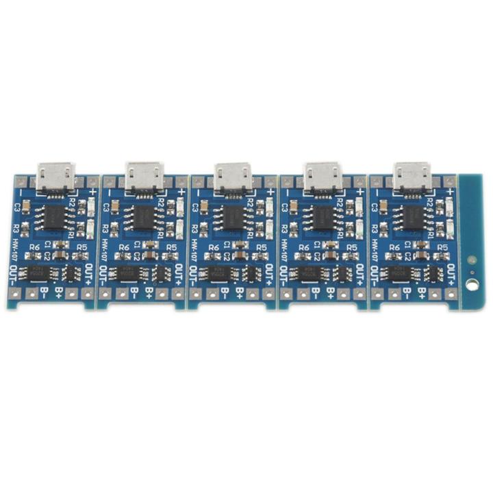 Tp4056 USB C 10x TP4056 Lademodule Mit USB-C - Ladeplatine Für 18650 Li-Ion Akkus, 5V 1A Li-Ion Lademodul 5V 1A