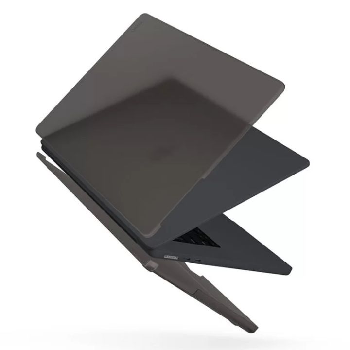 UNIQ Claro Series Case for MacBook Air 15 (2023) – Smoke Matte Grey