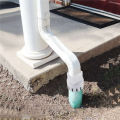 2 Piece Downspout Adaptor To Drain Pipe Roof Rain Gutter Downspout Extensions Universal Downspout Extender Black. 