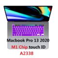Silicon US Layout For Macbook Pro 13 2020 M1 Chip A2338 Keyboard Cover For Macbook M1 Chip Pro 13 A2338 Keyboard Skin Protector. 