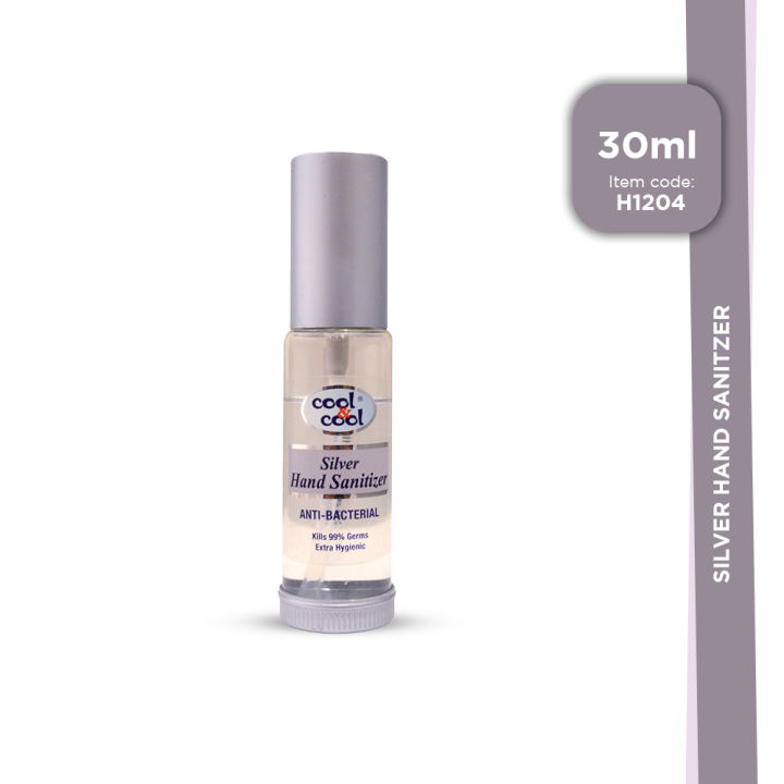 Silver Perfumed Hand Sanitizer Spray 30ml