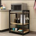 Kitchen Storage Shelf, Microwave Stand, Kitchen Storage Rack, Large Capacity, Multi-Functional Floor-Standing Multi-Layer Storage Rack Mr. Carpenter. 