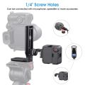 DSLR Camera L Bracket Vertical Horizontal Switching Tripod Quick Release Plate for Canon Nikon Sony Osmo Ronin Zhiyun. 