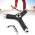 Multifunctional Universal Black Nylon Y Shaped Skateboard Tool Y-Tool Accessory. 