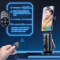 [RMG] 360° Rotation Face Tracking Tripod with Remote: Foldable Auto Face Tracking Phone Holder for Video Vlog Live Stream, Gesture Control, No App Required. 