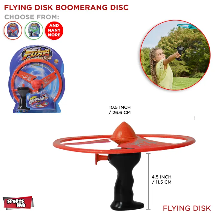 Flying Dics For Kids Sky Spin Flying Aerial Disc Launcher Boomerang ...