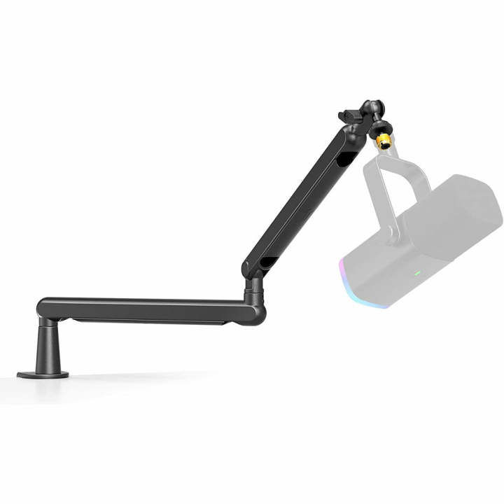 FIFINE BM88 Microphone Arm Stand, Boom Arm Stand with Desk Mount Clamp, Screw Adapter, Cable Management, Suspension Scissor Mic Stand for Boom Stick Microphone, for Podcast Streaming Gaming Studio