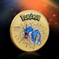 Pokemon Coine Anime Commemorative Gold Coin Metal Pokémon Coins Pikachu Vmax Charizard Mewtwo Golden Round Iron Hard Cards Toys. 