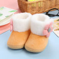 Newborn Baby Girls Boys Soft Booties Solid Pompom Snow Boots Infant Toddler Newborn Warming Shoes New Fashion Comfortable Shoes. 