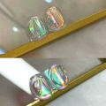 Aurora Nails Glass Foil Film Sticker Cellophane Paper Korean Nail Trend Design Ice Cube Manicure DIY Decoration. 