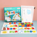 1 【Happier】 Uniheart Kids Puzzle Toy, Wooden Cardboard English Spelling Alphabet Game Early Education Educational. 