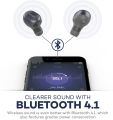 True Wireless Earbuds VAVA Bluetooth 4.1 Wire-Free In-Ear Headphones (12 Hours Playtime with the Portable Charging Case, 3 Sets of Ear Buds, Built-In Microphone). 