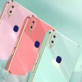 Biruiqu for VIVO V11 Back Cover Luxury 6D Plating Frame Shiny Bling Phone Pounch Soft Silicone Square Phone Case. 