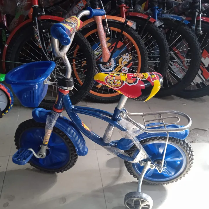 Baby%20Cycle%2012%20inch%20Kids%20Bicycle%20With%20Front%20Basket%20&%20Supporting%20Tire%202-5%20Years%20Old%20Baby%20-%20Image%202