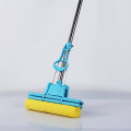 **Telescopic Handle Squeegee Absorber Sponge Mop with Auto Water Absorption and Squeezing Foam Head**. 