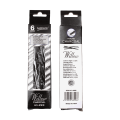 Pack of 6 - Charcoal Stick for Sketch Drawing - Black. 