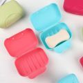 Portable Travel Soap Box, Travel Sealed Waterproof Soap Holder with Cover and Lock, Portable Dishes Soap Container Travel Home bathroom accessories. 