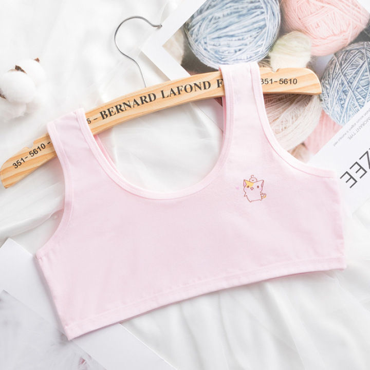 pack%20of%202%20Girls%20Cotton%20Fabric%20Kids%20Underwear%20Cute%20Cartoon%20Camisole%20Baby%20Bras%20Undershirt%20Teens%20Vest%20Girl%20Singlet%20Shirt%20Children's%20-%20Image%202