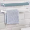 Towel Holder Rack Wall Mounted Kitchen Accessories 44.5*3.5cm Towel Hanger Bathroom Storage Cupboard Door Bath Hanger. 