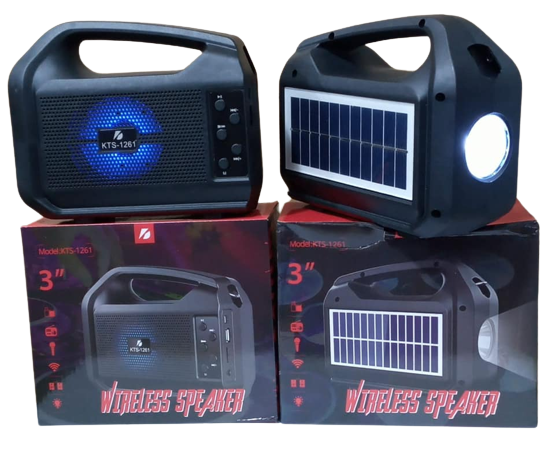 KTS-1261 INCH OUTDOOR FM RADIO SUPPORT MP3 LED TORCH LIGHT SOLAR