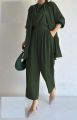 3Pc Suit* *Coat With Inner With Stylish Belt Trouser With 7 Beautiful Colors*. 