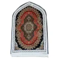 Beautiful Smooth & Durable Luxurious Carpet Style 3D Turkish Design Prayer Mat | Imported Janamaz - Prayer Mats King Size 31 X 47 inches / Jai namaz - High Quality Qleen Jaye Namaz - Turkish Qalin Jaye Nimaz -. 