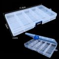 15 Grids Jewelry Tool Box Gift For Beads Jewelry Earrings Ring Storage Box Podazz Transparent Plastic Storage Jewelry Box Compartment Adjustable Container For Beads Earring Box For Jewelry Rectangle Box Case. 