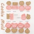 10Pcs/Set Kpop BTS BT21 Kitchen New Cookie Biscuit Fondant Mold Cute Cartoon Silicone Cookie Baking Cutter Mould. 