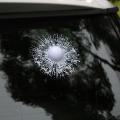 3D Golf Ball Hit Window Crack Car Windshield Decals Sticker Decoration. 