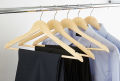 Set Of 1, 3, 6, 12 Wood Hanger, Non-Slip Wooden Hangers, Laundry Cloths Wooden Hanger, Solid Wooden Closet Hanger. 
