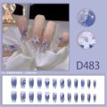 24Pcs French With Drill Pearl Fake Nails Press On Nail Tips Artificial Full Cover Cute Bow Wearing False Nails Fashion Popular Stick on Nails Cute Artificial Nails for Girls Cat Eye Nails. 