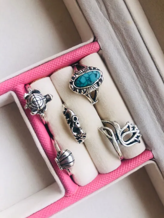 Normal Rings Daraz premium stone rings and gold rings in adjustable sizes for girls | Daraz.pk