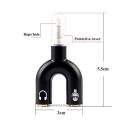 Sounce Audio Jack Headphones with mic, 3.5 mm Jack Splitter 2 Male 1 Female Black (U-Shape)3.5mm U Shape Sound Stereo TRRS Audio Splitter Earphone Jack Adapter 1 Male To 2 Female Stereo Converter For Mobile/PC. 