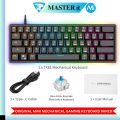RGB Gaming Keyboard - Mechanical Keyboard Blue Switch Wired/Wireless Mini RGB Keyboard 61/63 Keys Without Numpad - RGB Light Mechanical Keyboard Black - Detachable TYPE-C Wired/Wireless For Professional Gaming - Compatible With PC & Laptop. 